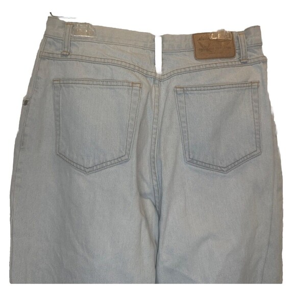 VTG 90s Eddie Bauer Jeans Womens Light Wash Tapered High Rise Mom Jeans Sz 12 - Picture 5 of 10